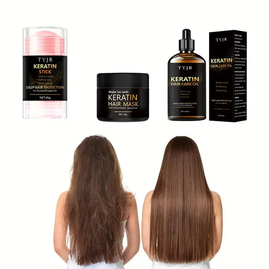 Keratin Hair Mask and Conditioner Set for Smooth Hair-1