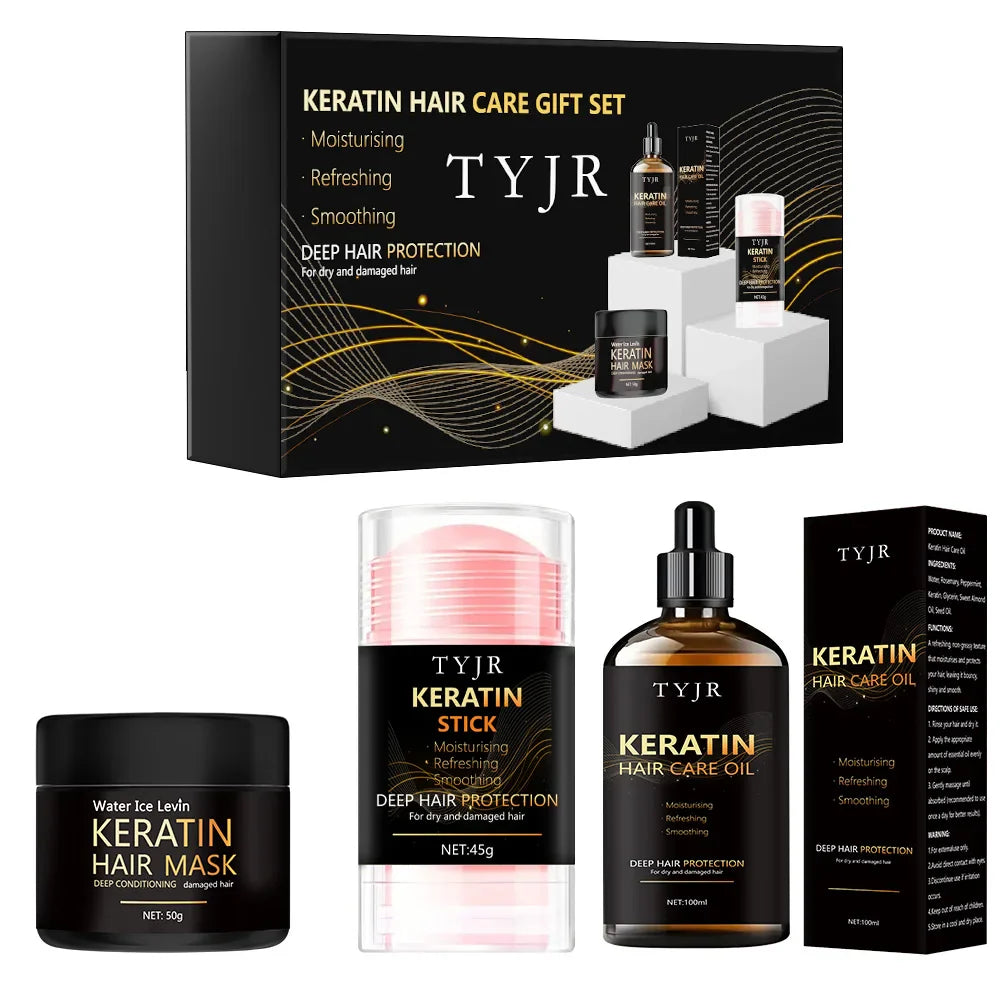 Keratin Hair Mask and Conditioner Set for Smooth Hair-5